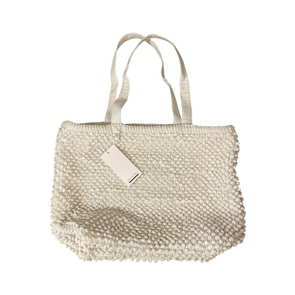 Anthropologie Handbags - Anthropologie Raj Ivory Popcorn Shoulder Tote Handbag Purse NWT